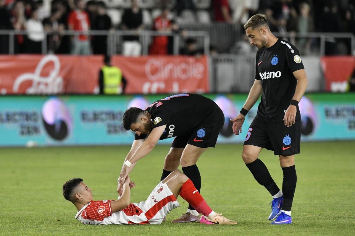 Imagini de la finalul meciului Dinamo - FCSB