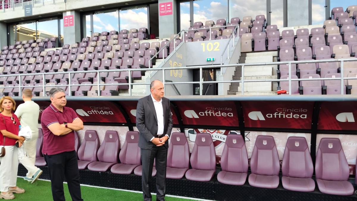 Dan Șucu a coborât în parcarea Sălii Rapid pentru a-i convinge să intre pe stadion la prezentarea lui Pancu