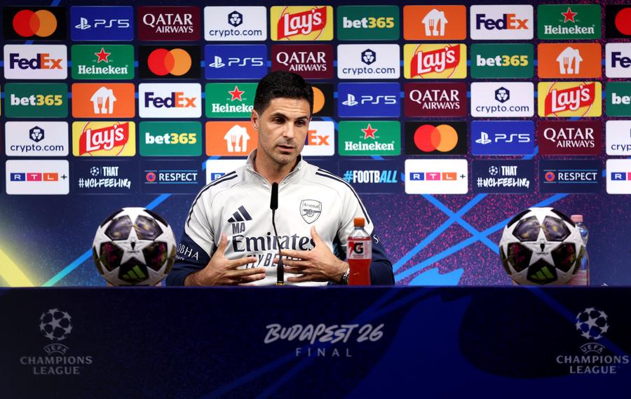 Mikel Arteta, antrenor Arsenal, înainte de finala UCL cu PSG PSG - Arsenal, marea finală a Ligii Campionilor » Corespondenții GSP transmit din Budapesta cele mai noi informații