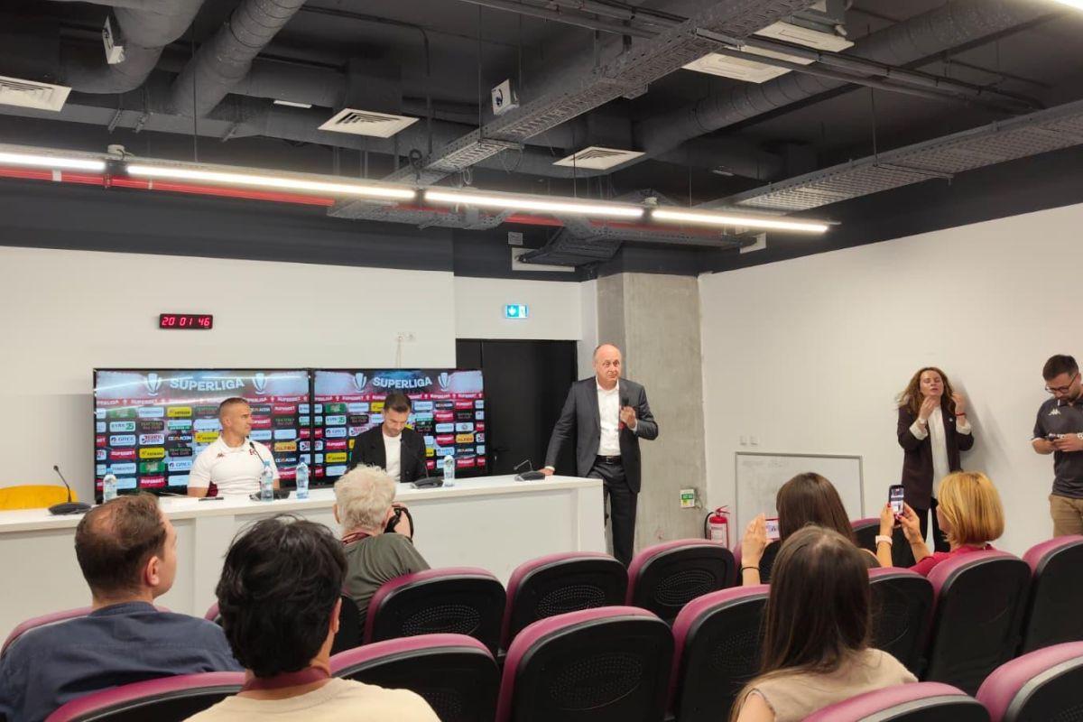 „Sunt bogat, am doi Danieli!” » Dan Șucu l-a prezentat oficial pe Pancu la Rapid, într-o seară marcată de protestul galeriei