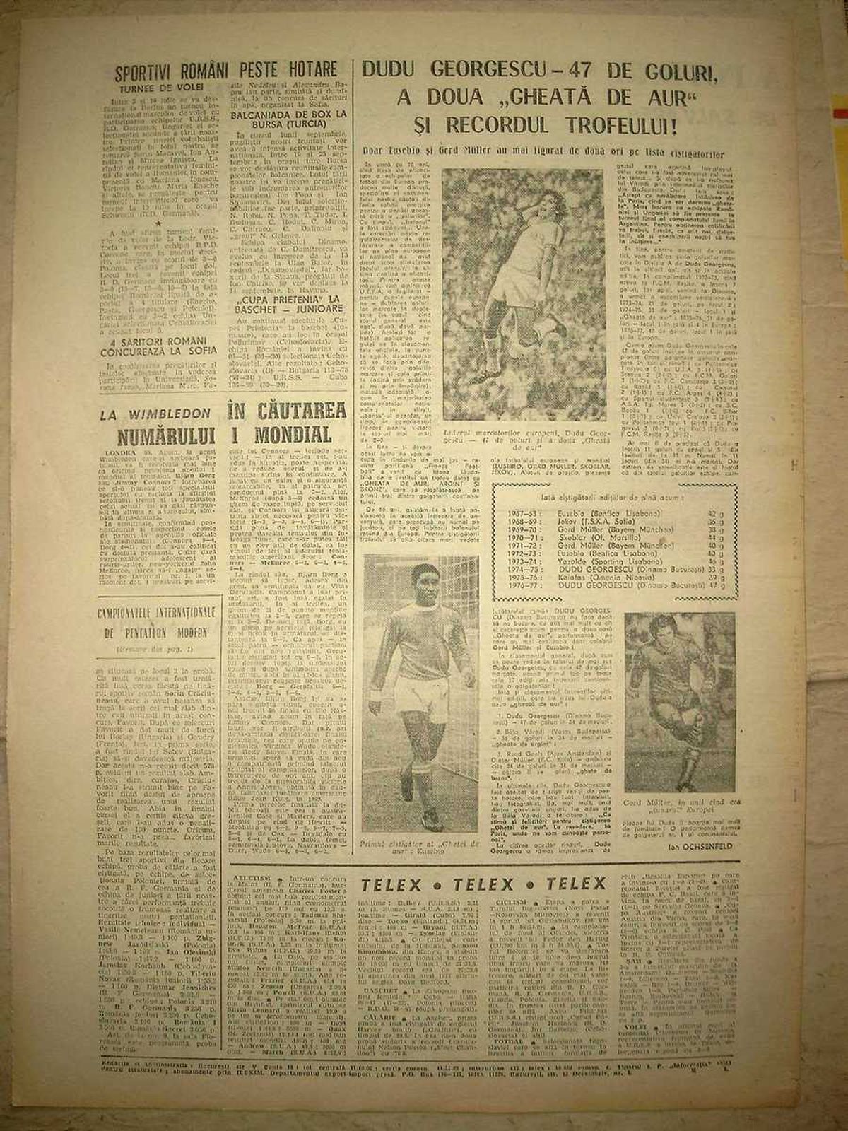 retro gsp 30 iunie - dudu georgescu