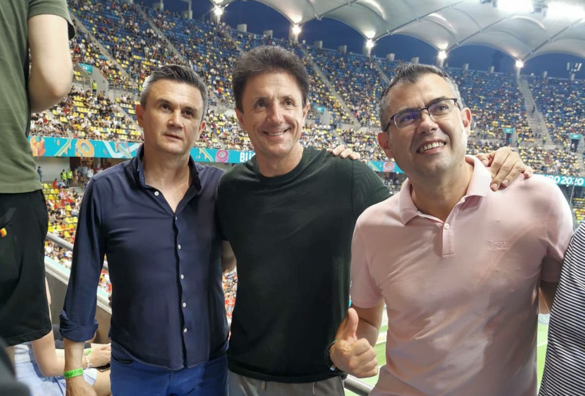 Imagini surprinse de GSP pe Arena Națională: Gică Popescu, tot la tribuna a doua și la Franța - Elveția