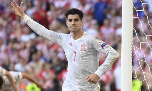 Gestul făcut de Alvaro Morata după ce a marcat golul decisiv din prelungirile partidei cu Croația