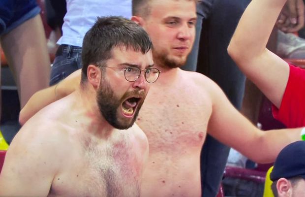 Fanul de pe Arena Națională care a devenit viral » De la agonie la extaz în câteva secunde