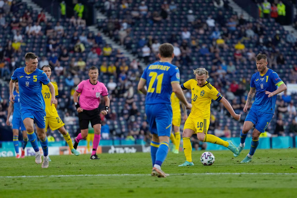 Suedia - Ucraina 1-2 după prelungiri » Știm tabloul complet al „sferturilor” Euro 2020! Meci dramatic la Glasgow