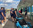 Au dat balonul de rugby pe viteză! În plină pregătire pentru Mondial, „stejarii” s-au întrecut azi la karting: „Ce încet merg” / „Nu au putere astea, suntem prea grei”