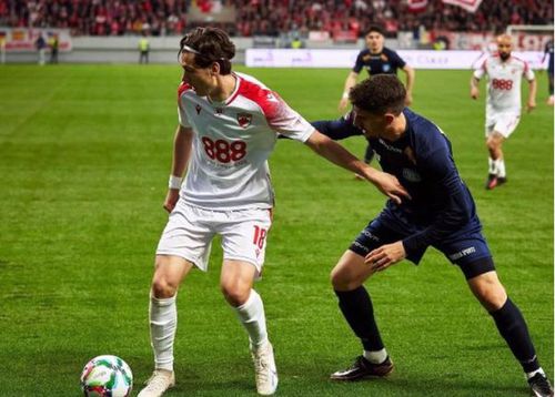 Valentin Borcea în tricoul lui Dinamo