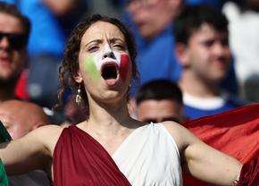 Cine a câștigat meciul din tribune la Elveția - Italia? Concurs de frumusețe și culoare la Euro 2024