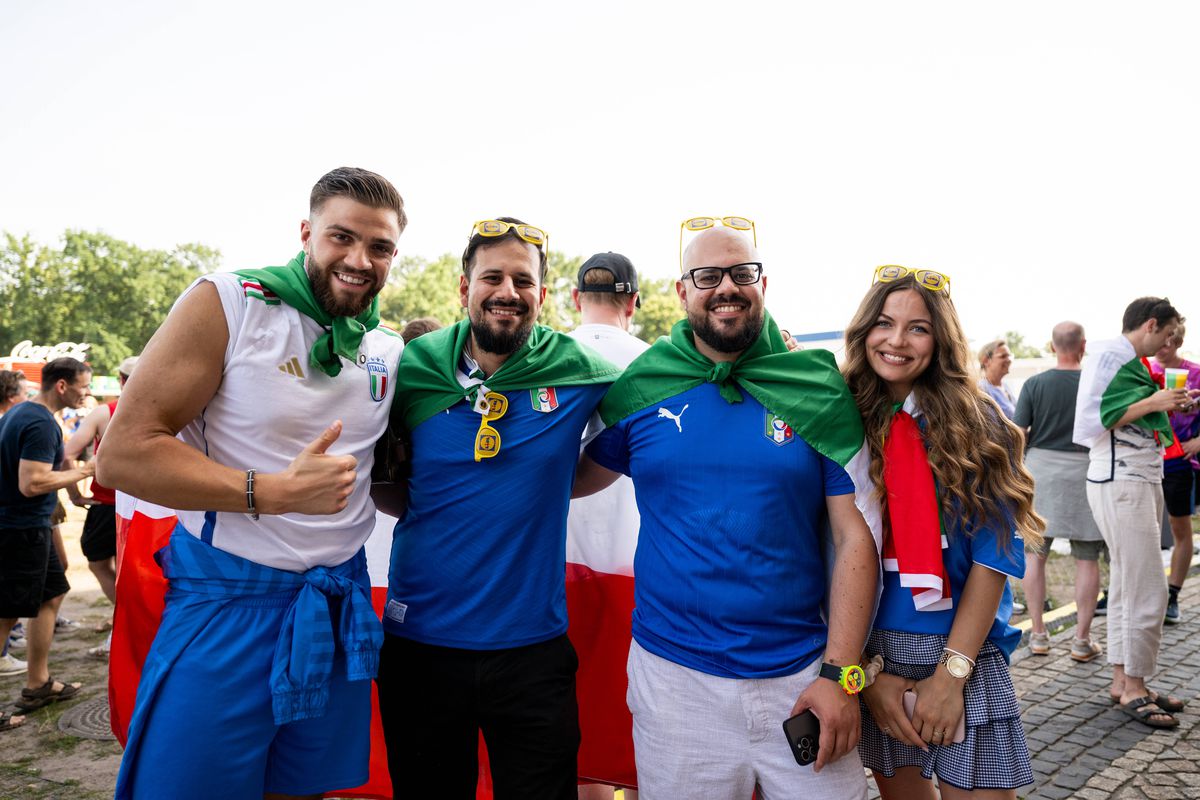 Cine a câștigat meciul din tribune la Elveția - Italia? Concurs de frumusețe și culoare la Euro 2024