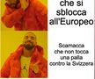 Scamacca care se deblochează la Euro. Scamacca nu atinge nicio minge cu Elveția.