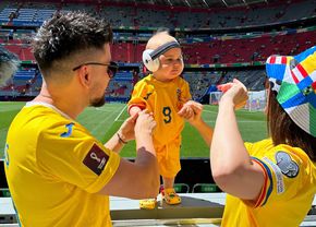 A cucerit Internetul! Cel mai mic suporter român de la Euro 2024 e nepotul lui George Pușcaș