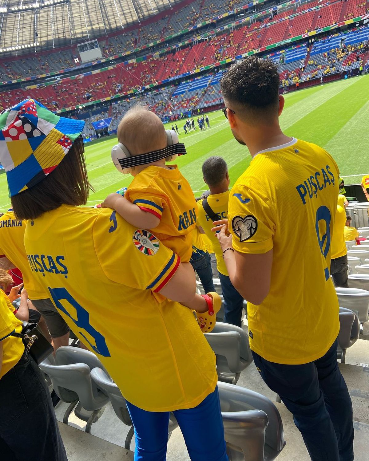 A cucerit internetul! Cel mai mic suporter român de la Euro 2024 e nepotul lui George Pușcaș