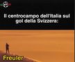 Mijlocul Italiei la golul Elveției