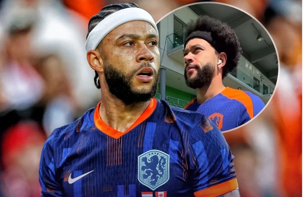 Memphis Depay și-a schimbat lookul și culoarea bentiței pentru meciul cu România