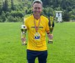 Roberto Ayza, premiat de AJF Argeș după ce echipa din Lerești s-a clasat pe primul loc la finalul sezonului / Sursă foto: Facebook