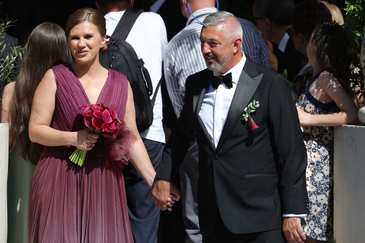 Imagini după cununia religioasă a Kirei Hagi cu Thomas Ferfelis