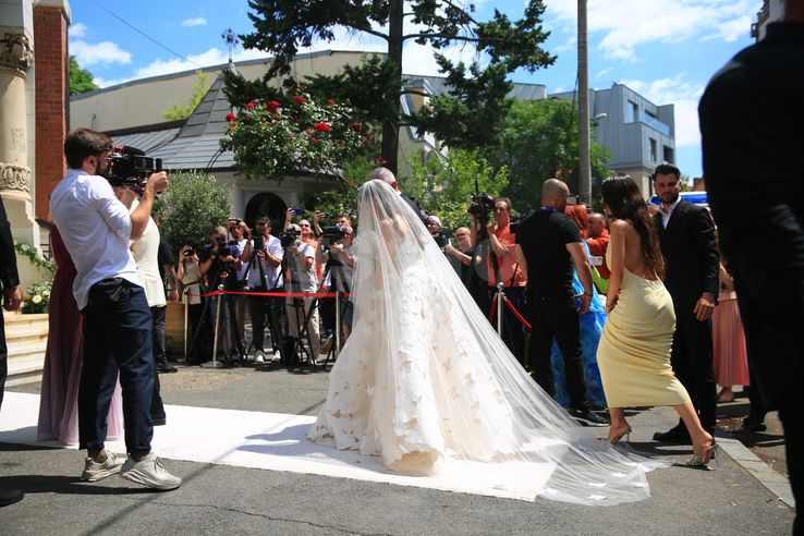 Kira Hagi a ajuns la biserica pentru slujba religioasa. Foto Ionuț Iordache (GSP.RO)