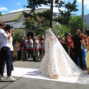 Kira Hagi a ajuns la biserica pentru slujba religioasa. Foto Ionuț Iordache (GSP.RO)