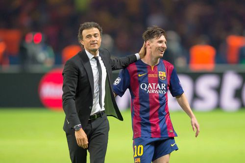 Luis Enrique îl ovaționează pe Leo Messi, înaintea duelului de 5 stele de la Mondialul cluburilor / foto: Imago