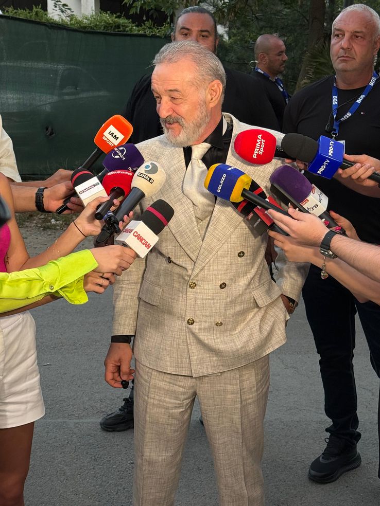 Gigi Becali, la nunta dintre Kira Hagi și Thomas Ferfelis