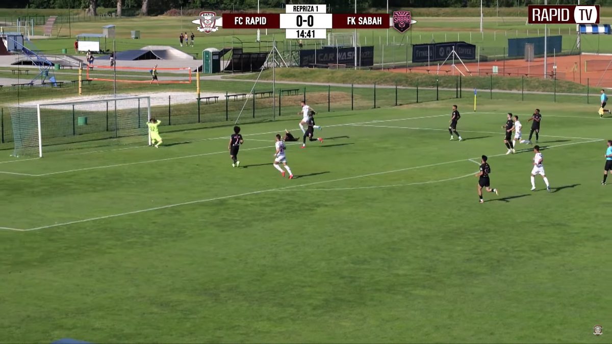 Rapid a remizat cu Sabah FK, în ultimul amical al verii în Slovenia » 4 goluri și mari erori