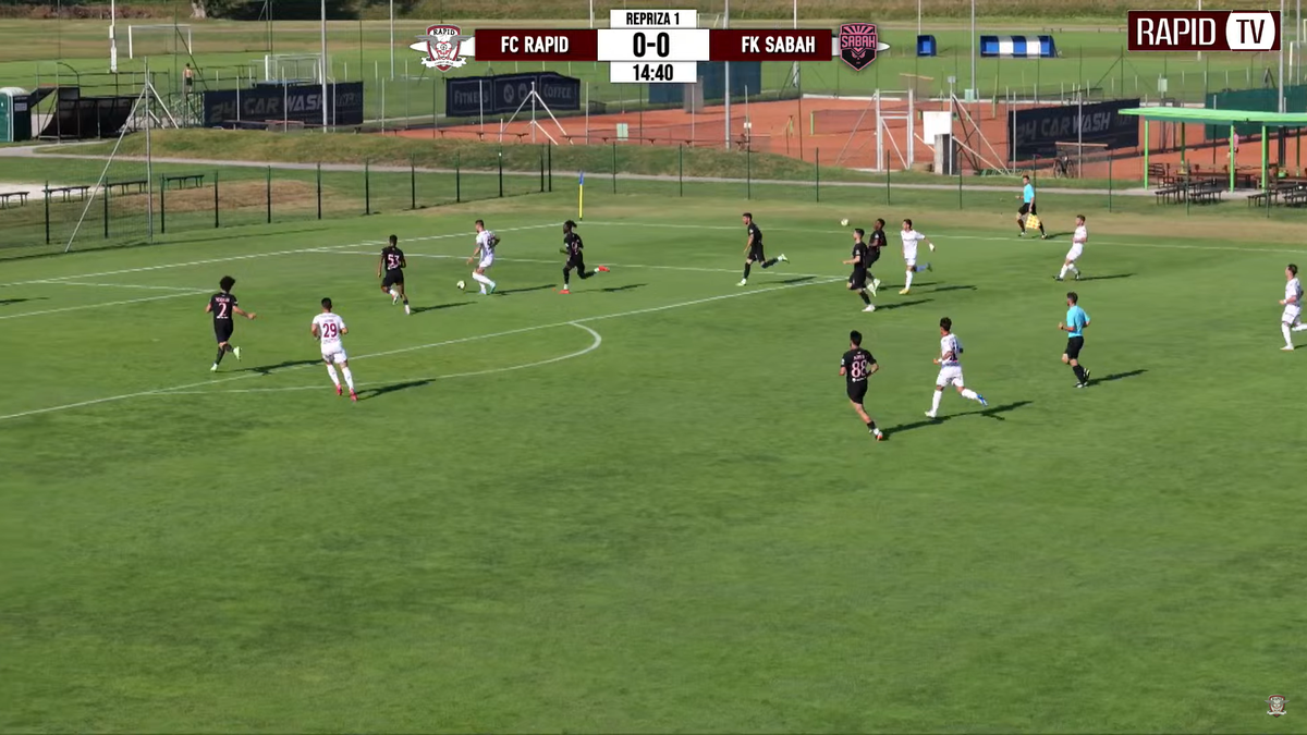 Rapid a remizat cu Sabah FK, în ultimul amical al verii în Slovenia » 4 goluri și mari erori