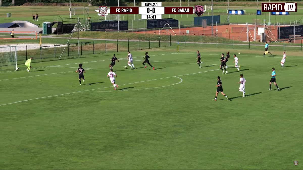 Rapid a remizat cu Sabah FK, în ultimul amical al verii în Slovenia » 4 goluri și mari erori