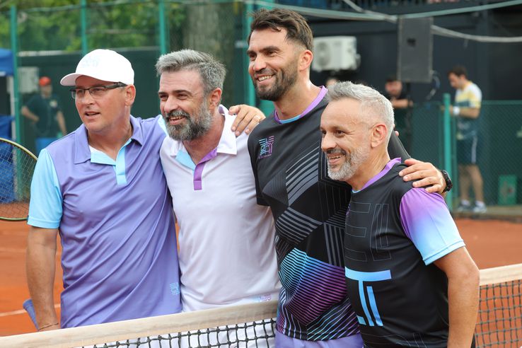 Andrei Pavel, Cornel Ilie, Horia Tecău şi Cristi Dragnea FOTO: Ionuţ Iordache (GSP)