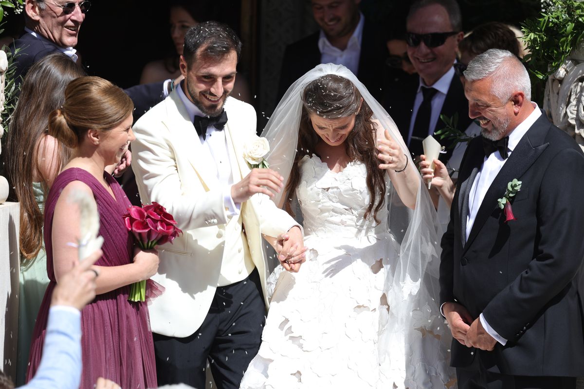 Imagini după cununia religioasă a Kirei Hagi cu Thomas Ferfelis