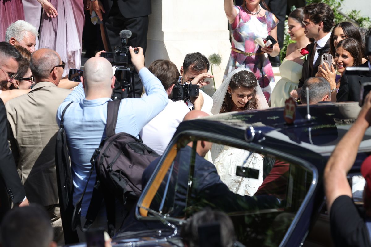 Imagini după cununia religioasă a Kirei Hagi cu Thomas Ferfelis