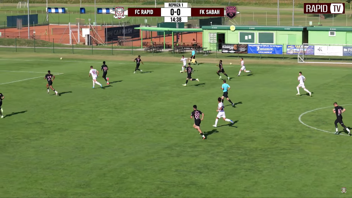 Rapid a remizat cu Sabah FK, în ultimul amical al verii în Slovenia » 4 goluri și mari erori