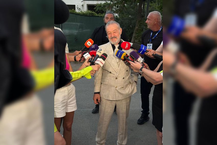 GALERIE FOTO Cum a apărut Gigi Becali la nunta cuplului Kira Hagi - Thomas Ferfelis: „Am inima nebună, îmi vine să dansez!”