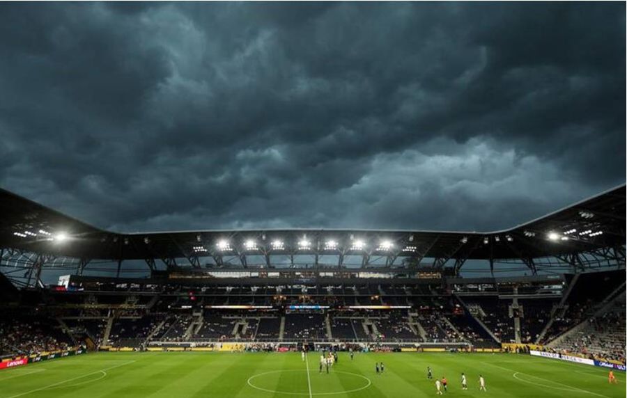 Partida dintre RB Salzburg și Pachuca a fost întreruptă pentru 97 minute la Cincinnati (Ohio) / Foto: Instagram Thortura mondială în farsa americană