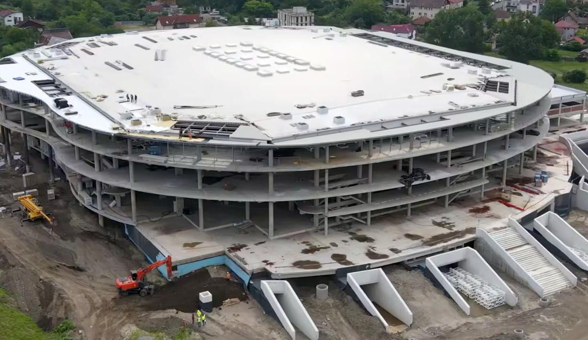 Sala polivalentă din inima Transilvaniei prinde contur: imagini de pe șantier