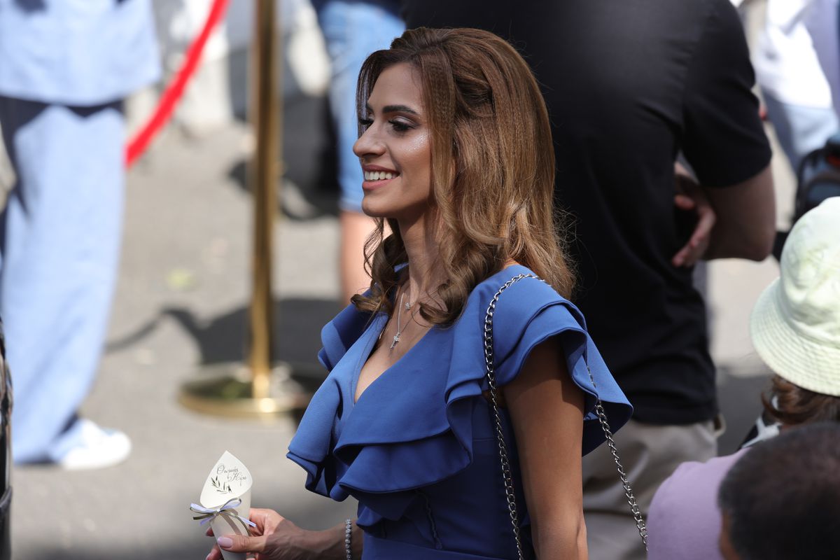 Imagini după cununia religioasă a Kirei Hagi cu Thomas Ferfelis