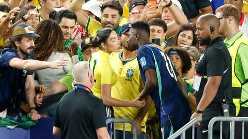 Tammy Parisoto și Luiz Henrique, după un meci al Braziliei la Mondialul 2026
