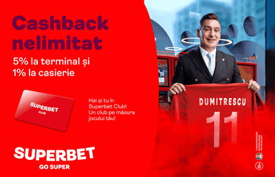 Cashback pe măsura jocului tău în Superbet Club