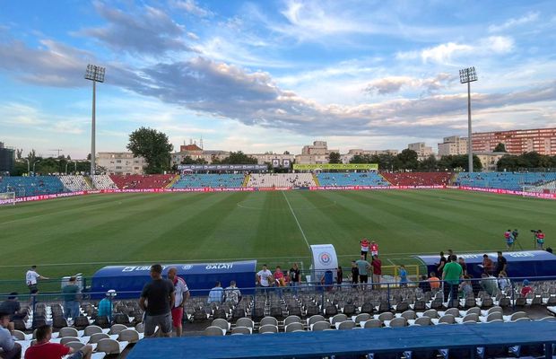 Moment de stupoare la Galați: ce s-a auzit în boxe, cu o oră și jumătate înainte de Oțelul - FCSB