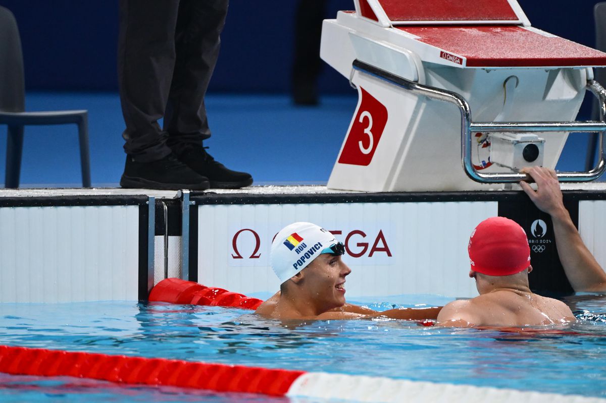 ISTORIE! David Popovici, medalie de AUR pentru România la 200 de metri liber! Avem primul campion olimpic din istoria înotului masculin românesc!