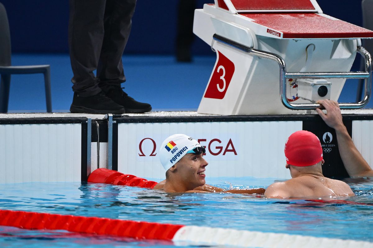 ISTORIE! David Popovici, medalie de AUR pentru România la 200 de metri liber! Avem primul campion olimpic din istoria înotului masculin românesc!