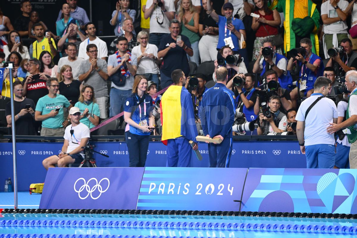 David Popovici, AUR olimpic la 200 de metri liber - Jocurile Olimpice 2024 - foto: Raed Krishan / GSP