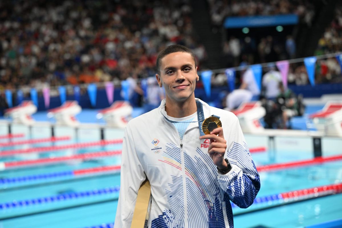 ISTORIE! David Popovici, medalie de AUR pentru România la 200 de metri liber! Avem primul campion olimpic din istoria înotului masculin românesc!