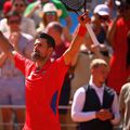 Novak Djokovic, celebrând victoria cu Nadal de la Roland Garros / FOTO: Raed Krishan (Gazeta Sporturilor)