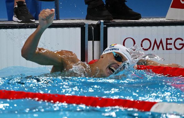 ISTORIE! David Popovici, medalie de AUR pentru România la 200 de metri liber! Avem primul campion olimpic din istoria înotului masculin românesc!