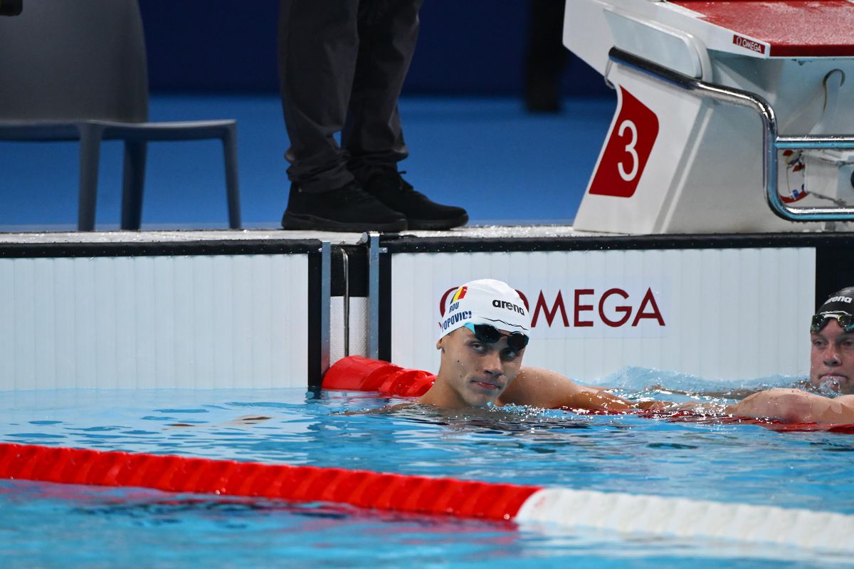 ISTORIE! David Popovici, medalie de AUR pentru România la 200 de metri liber! Avem primul campion olimpic din istoria înotului masculin românesc!