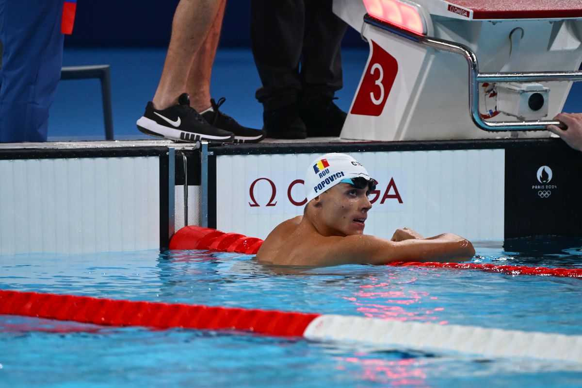 ISTORIE! David Popovici, medalie de AUR pentru România la 200 de metri liber! Avem primul campion olimpic din istoria înotului masculin românesc!