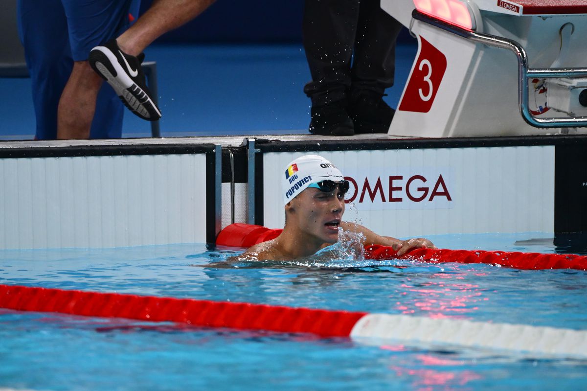 ISTORIE! David Popovici, medalie de AUR pentru România la 200 de metri liber! Avem primul campion olimpic din istoria înotului masculin românesc!