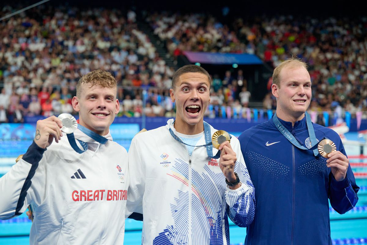 David Popovici, AUR olimpic la 200 de metri liber - Jocurile Olimpice 2024 - foto: Raed Krishan / GSP