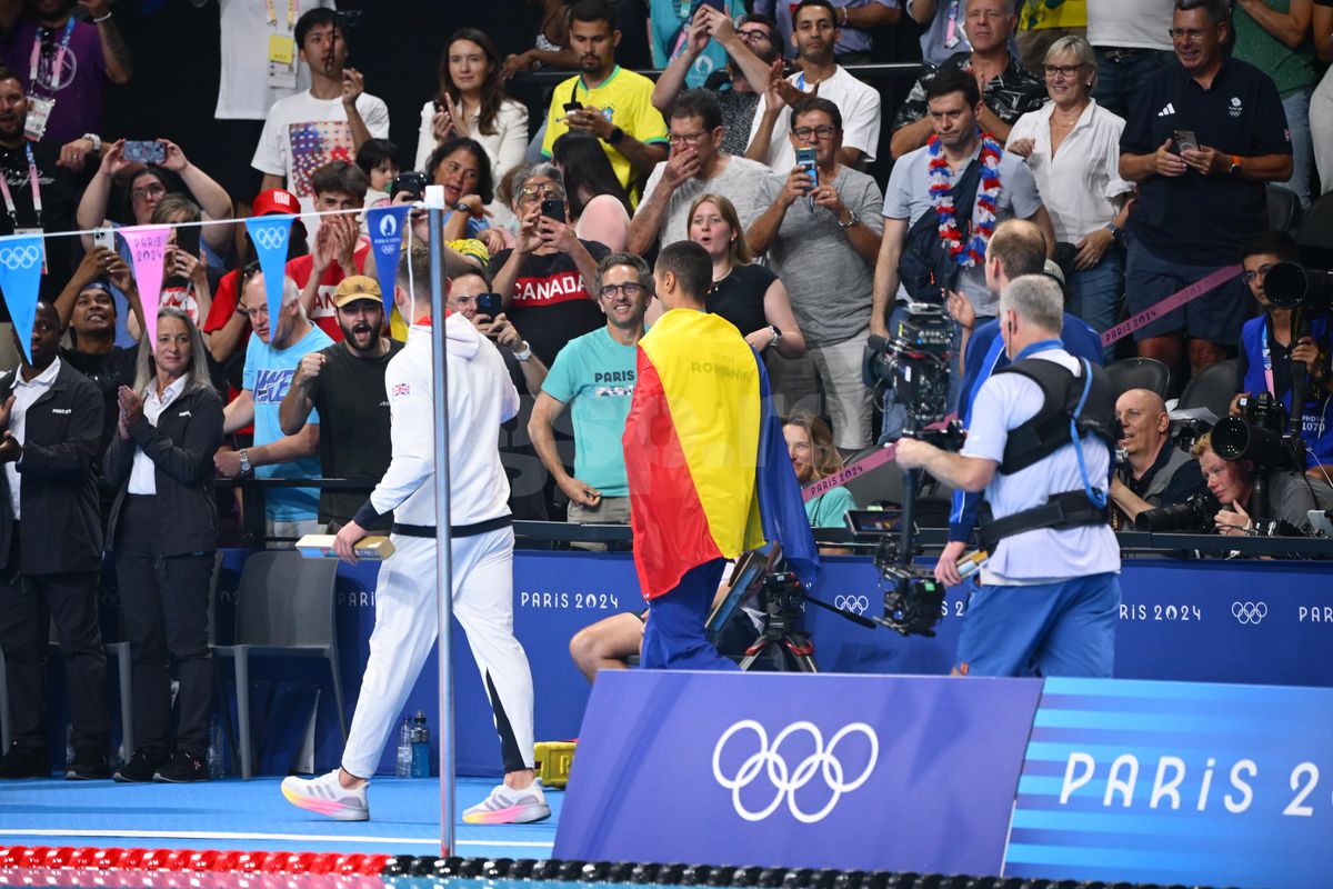 David Popovici, AUR olimpic la 200 de metri liber - Jocurile Olimpice 2024 - foto: Raed Krishan / GSP