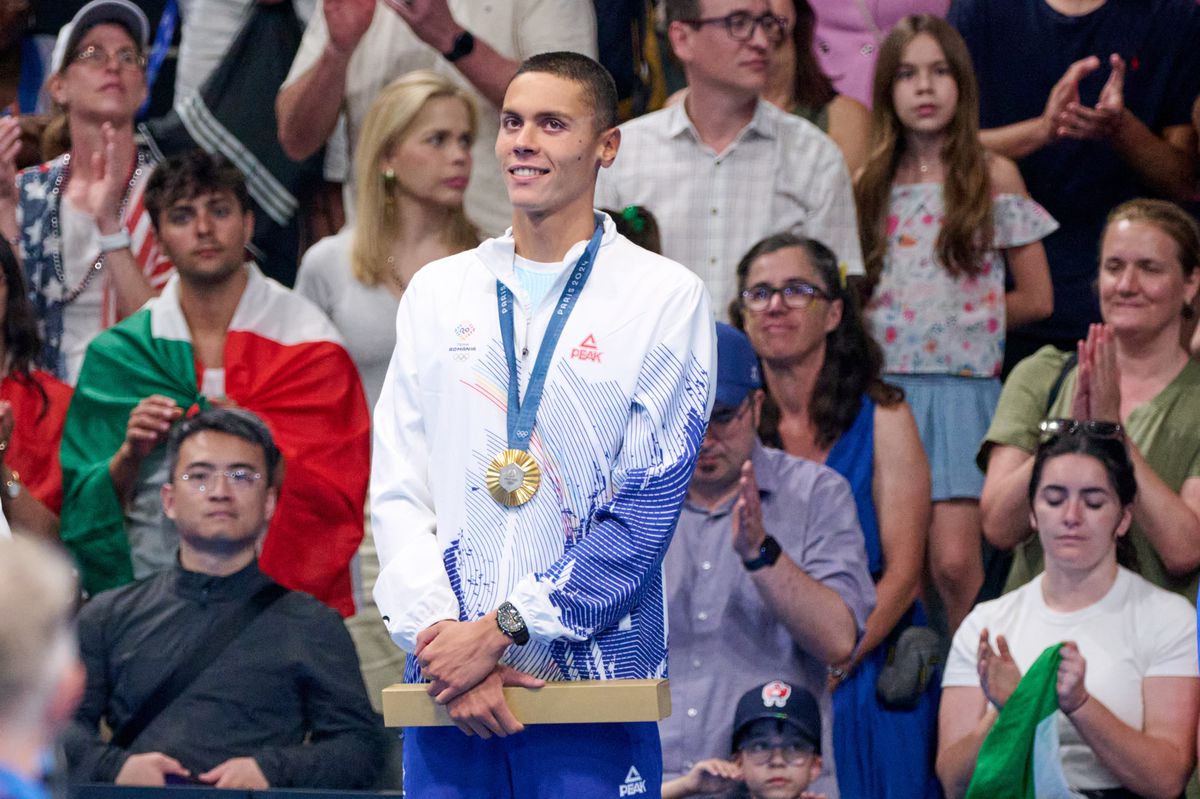 David Popovici, AUR olimpic la 200 de metri liber - Jocurile Olimpice 2024 - foto: Raed Krishan / GSP